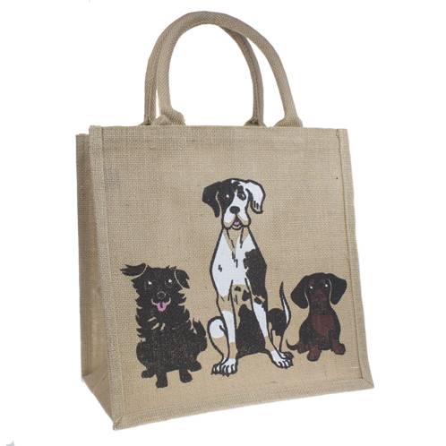 Jute bag, dogs