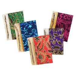 Notebook Handmade Batik Cover Assorted Colours and Designs 17x22cm