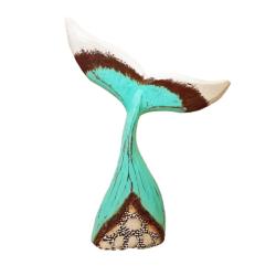 Whale Tail Albesia Wood 38cm height