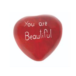 Palewa pebble red heart you are beautiful