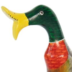 Duck Open Yellow Beak Bamboo Root 25cm
