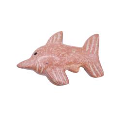 Fish Ornament Kisii Stone Pink