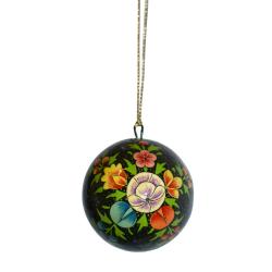 Hanging tree decoration, floral design, bauble 6cm diameter