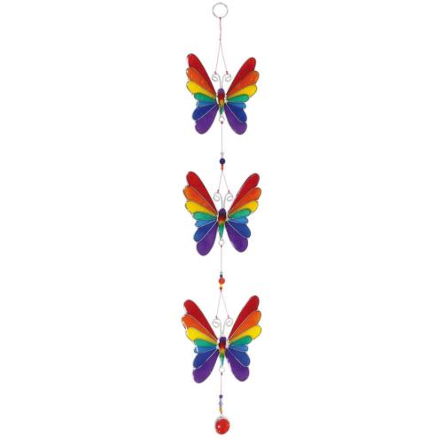 String of Rainbow Butterflies Suncatcher