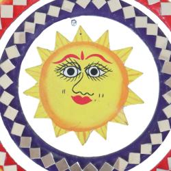 Mobile with Glass Tiles Sun 21cm diameter