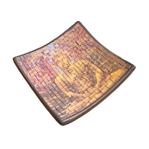 Plate Mosaic Buddha Sitting 25 x 25cm