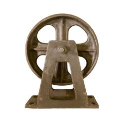 Paperweight / Ornament Retro Recycled Castor Wheel 15cm