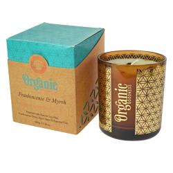 Frankincense and Myrrh Smudge Scented Candle prepared with Natural Soy Wax 200g
