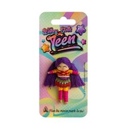 Teen worry-free doll on card, assorted colours