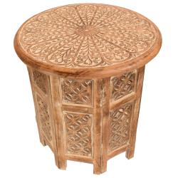 Coffee/occasional table mango wood round, 45cm diameter