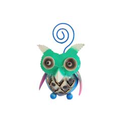 Owl Metal Assorted Colours 5x8x9cm