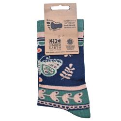 Bamboo Socks Moth Shoe Size UK 7-11 Mens Fair Trade Eco