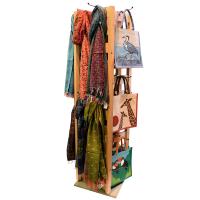 72 shopping bags + 32 scarves NOW WITH FREE WOODEN DISPLAY STAND