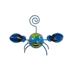Crab Metal Assorted Colours 10x5x13cm