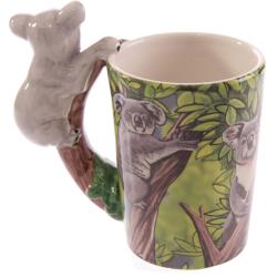 Ceramic Mug with Koala Shaped Handle