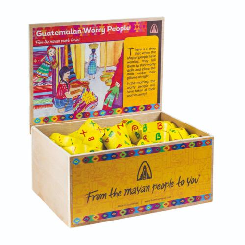 6 mini worry dolls small box 5x3cm (Pack of 60 in a display box)