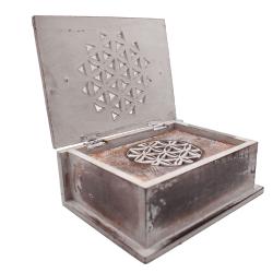 Pair of Wooden Boxes, Flower of Life