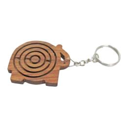 Keyring with Sheesham Wood Elephant Maze