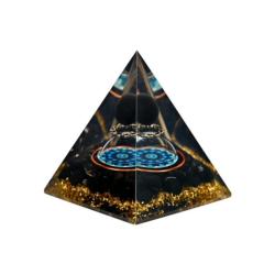 Orgone Pyramid Black Tourmaline Amethyst 7cm
