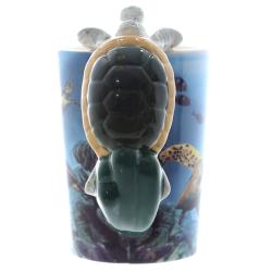 Ceramic Mug with Turtle Shaped Handle