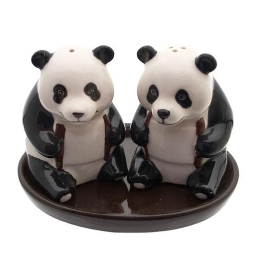 Salt & pepper panda on tray