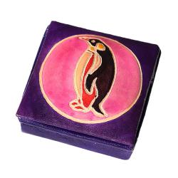 Leather coin purse penguin