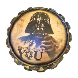 Wall Hanging Your Empire Recycled Tin Lid 33cm diameter