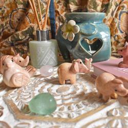 Kisii Soapstone Animals Pink - 8 Designs