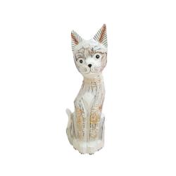 White Cat Albesia Wood 10x5x30cm