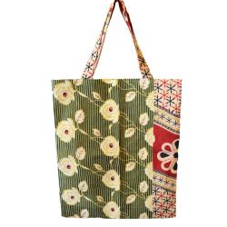 Tote bag/shopper, recycled sari cotton, assorted colours