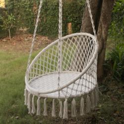 Swinging Chair Cotton Macrame 86x81x220cm
