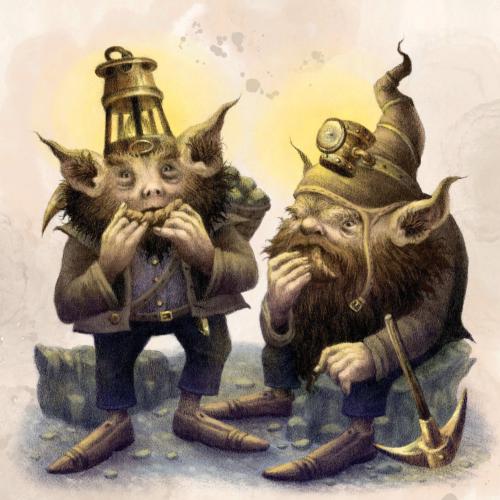 Greetings Card, Knocker Folklore, 16x16cm