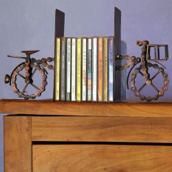 Bike chain bookends bicycle