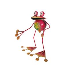 Frog Standing metal 12x10x14cm