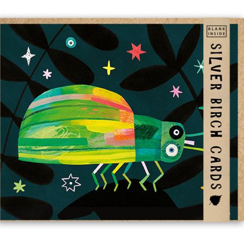 Greetings Card, Tansy Beetle, 17x14cm