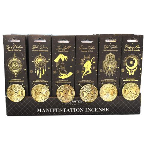 Incense and Burner (Crescent) Esoteric Range, display unit with 48 packs