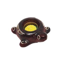 T-lite Holder Terracotta Tortoise