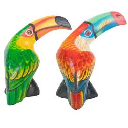 Toucan Albesia Wood Assorted Colours 10x10cm