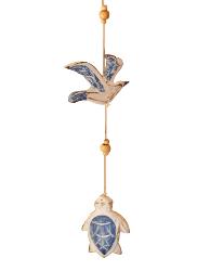 Mobile Wood Lighthouse Whale Anchor Gull Turtle 70cm