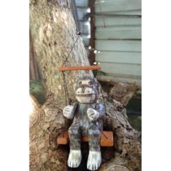 Hanging with Spring Albesia Wood Monkey