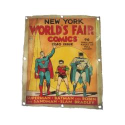 Wall Hanging World's Fair Comics Recycled Tin 23x27cm