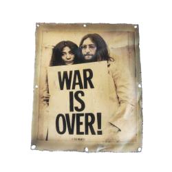 Wall Hanging War is Over Recycled Tin 23x27cm