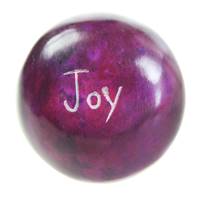 Palewa sentiment pebble, purple - Joy