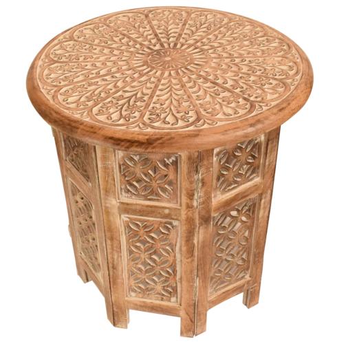 Coffee/occasional table mango wood round, 45cm diameter