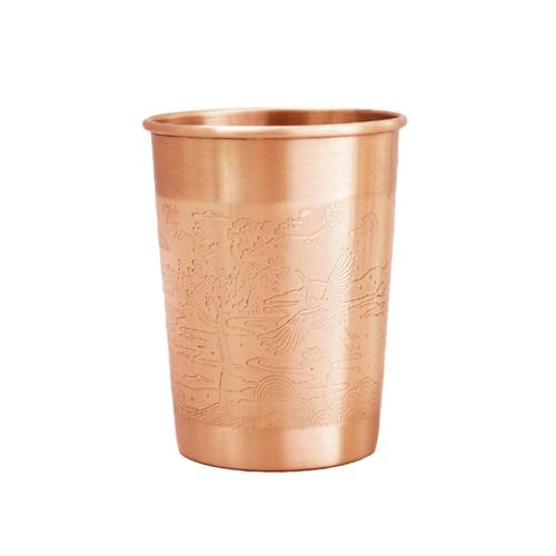 Copper cup, engraved, 300ml