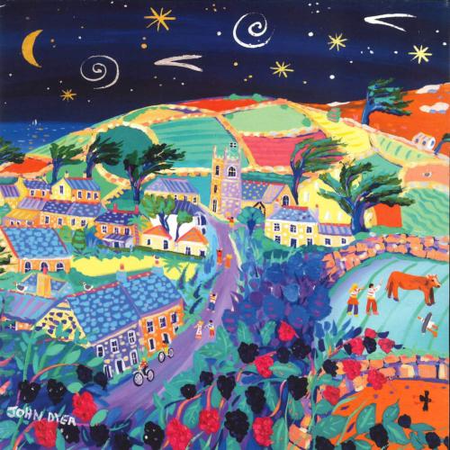 Greetings card "Magical Night, Zennor" 16x16cm