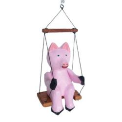 Hanging with Spring Albesia Wood Pig