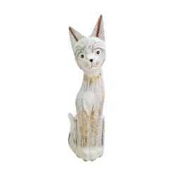 White Cat Albesia Wood 13x6x40cm