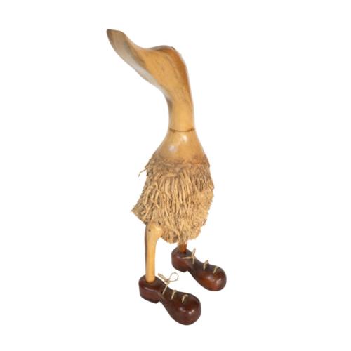 Duck with Skirt Natural Bamboo Root 35cm