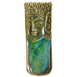 Incense holder / ashcatcher ceramic Buddha 19.5 x 7.5cm